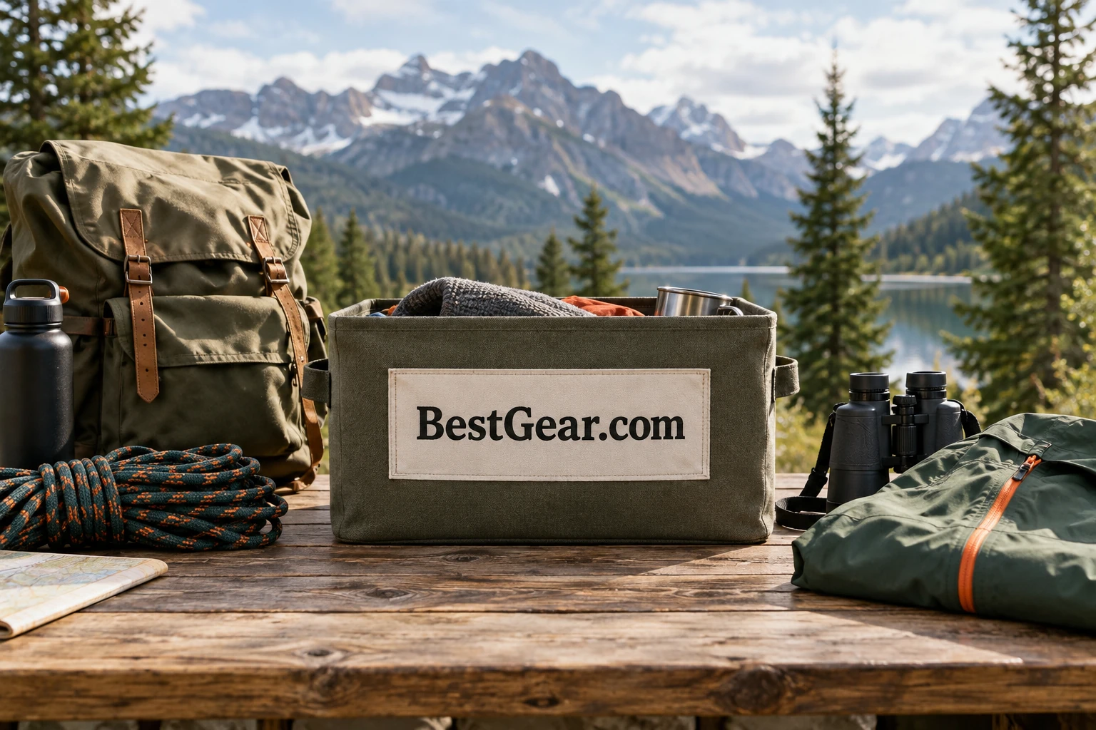 Equipment arranged for a future BestGear.com business